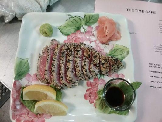 fresh sesame seared tuna