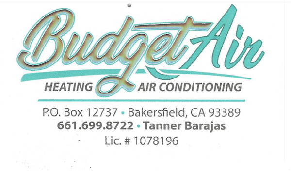 Business card for budget air