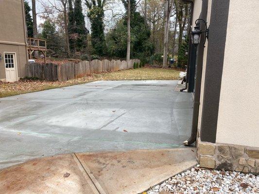 Complete driveway replacement in Lawrenceville, GA.