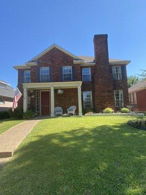 Front porch painting and shutters!