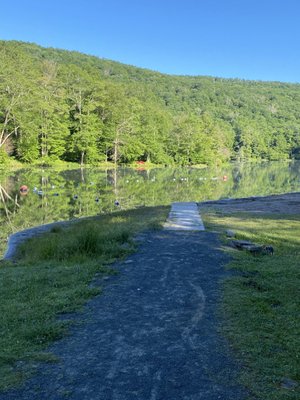 Early morning on a peaceful lake