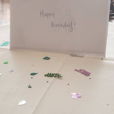 It was my wife's birthday and the chef and staff had a card waiting on the table for her!