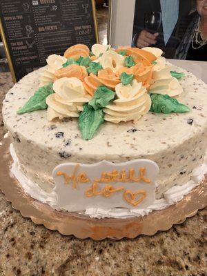 Carrot cake - 11" round - approx  $65-70