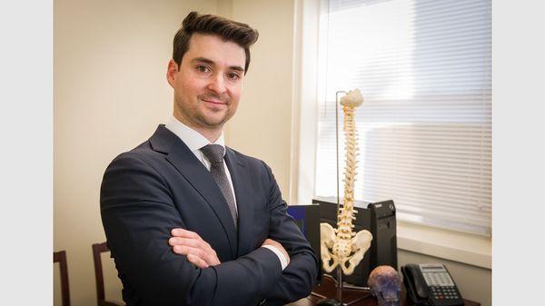 Dr. Gaudin, neurosurgeon with dual training in neurological and orthopedic spine surgery