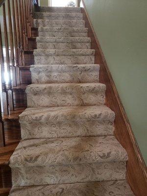 New carpet. They wrapped the stairs!!