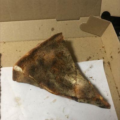 Burnt pizza