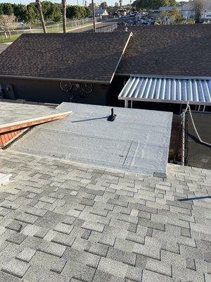 New Rolled Roofing Installation