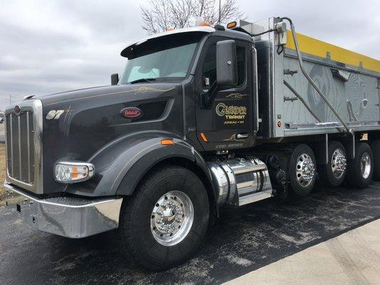 Dump Truck Lettering/ Painted graphics