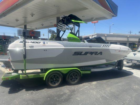 The boat Miguel worked on.