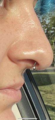 Septum piercing