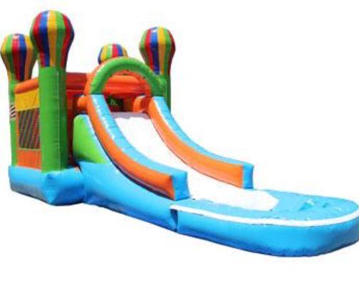 This is our most popular unit. It's wet/dry and has the best of both bounce house and slide.