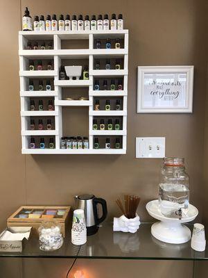 Complimentary Aromatherapy and Refreshment Bar