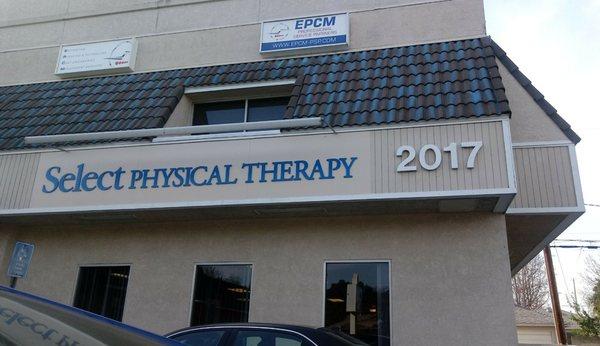 New exterior sign on building in Long Beach.