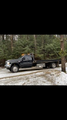 Beebe Towings F550 Flat Bed Carrier.