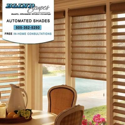 Automated shades Albuquerque, New Mexico by Blind Scapes. Call us at 505-352-5250  for more information and for pricing on ou...