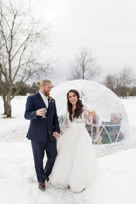 Winter wedding in Traverse City