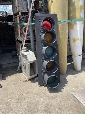 Traffic lights.