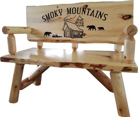 Rustic Bench by A&H Woodworking