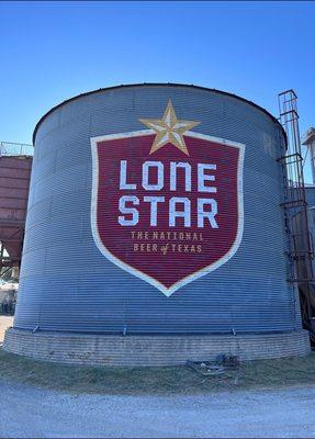 Lone star beer silo! Great for tourist photos.