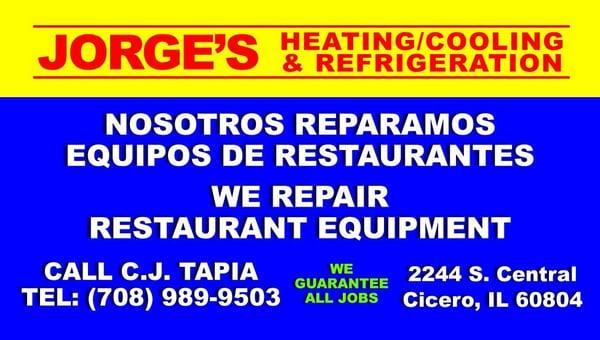 Jorges Heating Cooling & Refrigeration