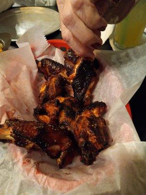 Smoked wings, delicious!