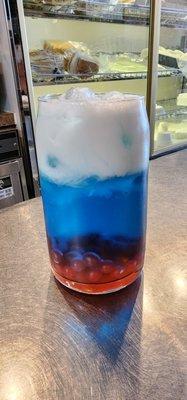 Official Drink of the Summer.  Red, White and Boba!