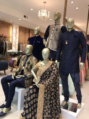 Theme of the Week - Blue! Manyavar's favorite color and deepest range, make sure to check out the latest collection release for more!