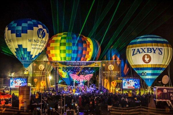 The Zaxby's hot air balloon featured front and center at a festival in Kennesaw, GA