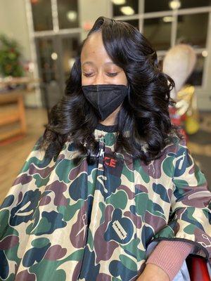 Natural Sew-In 
Hand Curls