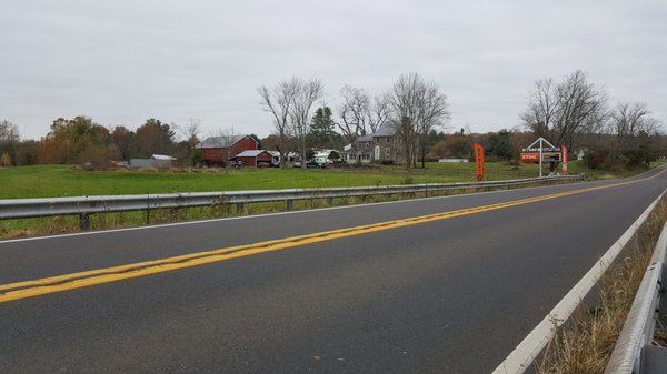 View from Windy Bush Road/RT 232 NB lane.