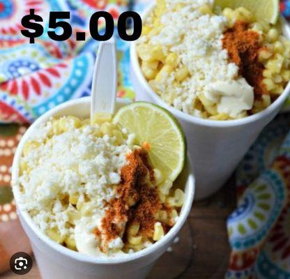 Mexican street corn   Corn  Hot sauce  mayonnaise Cheese