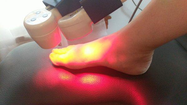 Cold laser helps reduce swelling and speed healing