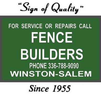 Call us today for a free quote on a new fence!  336.788.9090