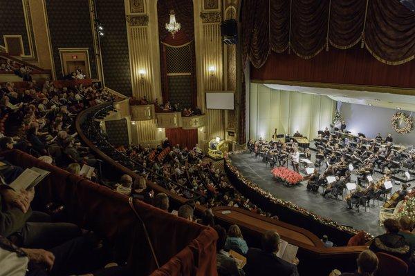 Sioux City Symphony Christmas performance at the Orpheum Theatre, downtown Sioux City