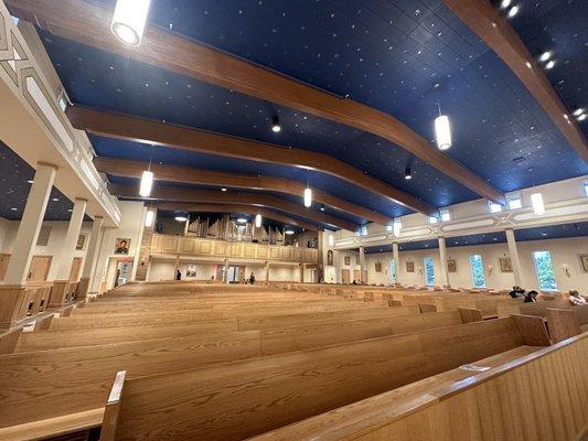 View of the choir loft on the 2nd floor