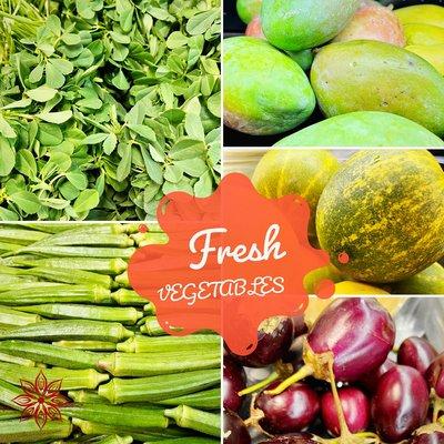 Fresh vegetables in every Friday