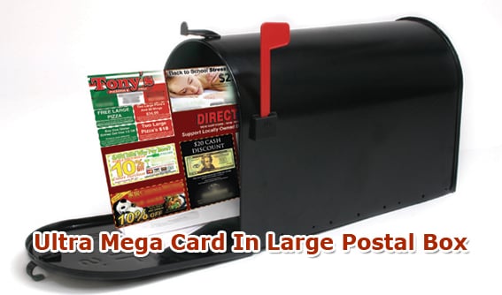 And Nothing Grabs Attention Better Than  Huge, Glossy Colorful Ultra Mega Marketing Card