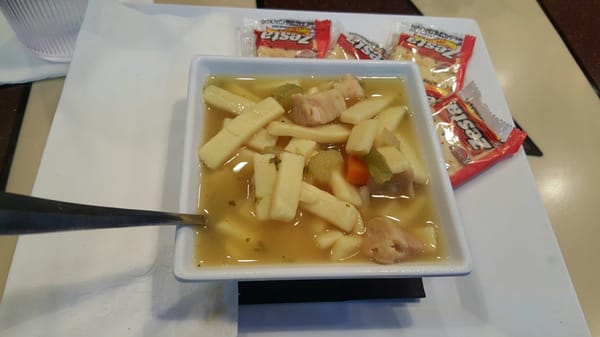 Soup of the day: chicken noodle soup