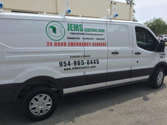 Vehicle lettering - JEMS Electric, clean & simple