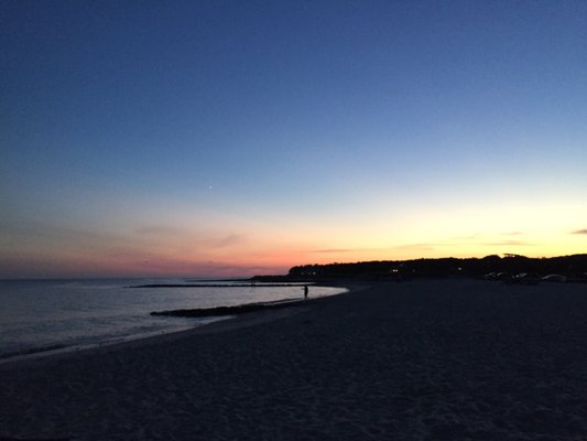 It is a beautiful sun set from Red River Beach Harwich Ma