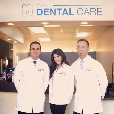 Dr. Danny Aframian, Dr. Sherry Solouki, and Dr. Homan Shamoeil