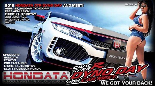 Come on out Sunday April 22. Type R day at Churches Tuning in Wilmington