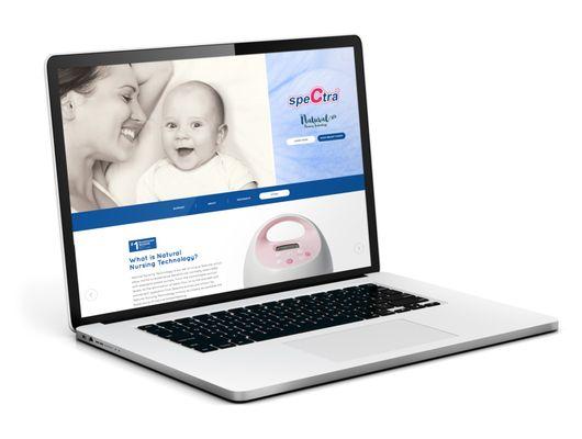 Website Design & Development for Spectra Baby USA in Florida.