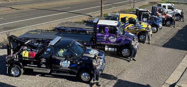 Our extensive light duty fleet can handle all your light duty towing needs.