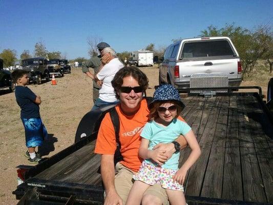 daddyo and KK at the model A show -puma county fair 2012