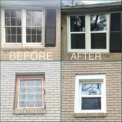 These replacement windows we did look GREAT! The weather is getting cold, keep the house warm and save money on your electric...