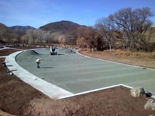 Hildebrand Ranch Open Space  Jefferson County, Colorado installation of 33,000 SF Permeable Interlocking Concrete Pavers.