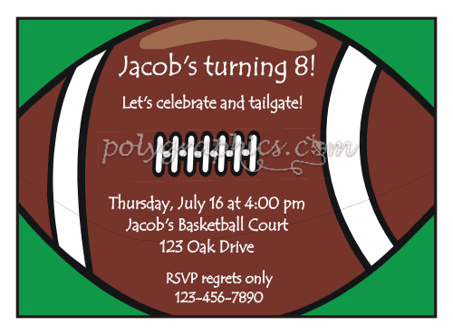 football party invitation