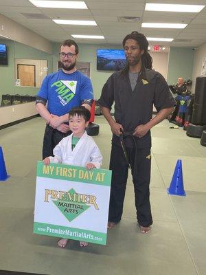 Premier Martial Arts Johns Creek / Alpharetta welcomes Ethan.