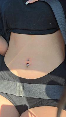 Minor naval piercing. Just need birth certificate and ID.